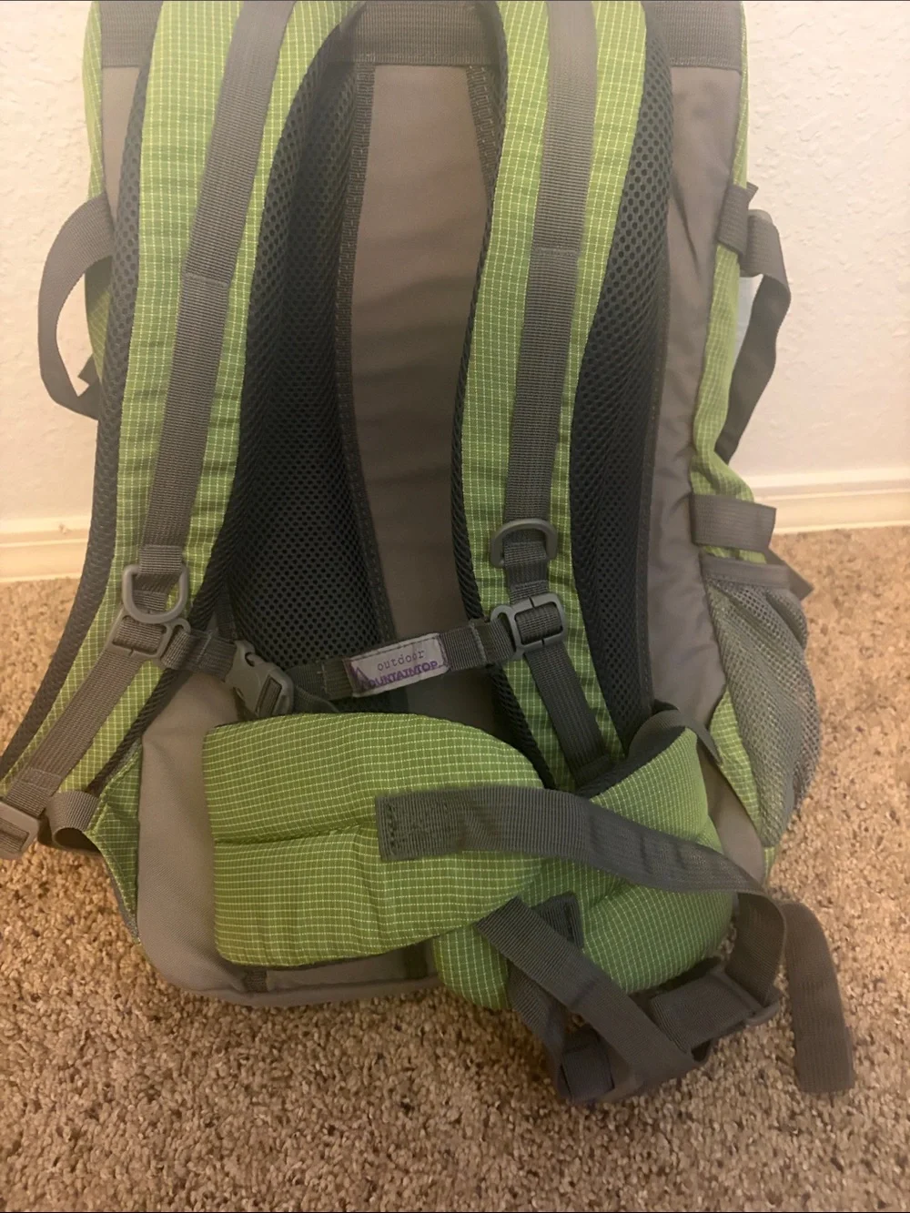 Travelling 40L Green Backpack